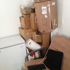 I need more cardboard. Boxes inside boxes.