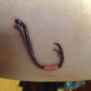 AND got my first tattoo. Everyone knows I like to fish...