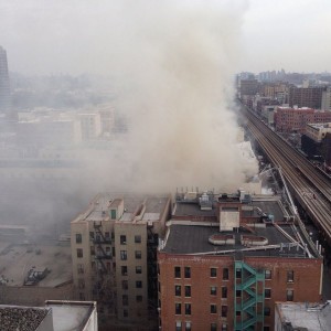 Massive explosion in nyc building down