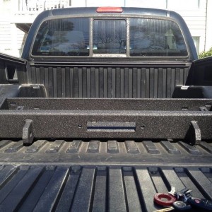 Bullet Lined US Off Road Tacoma winch mount