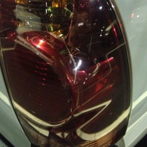 Awesome. Cracked tail light