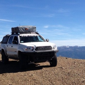 tacoma 2014 white trd offroad all pro double cab bed cover roof rack tepui 