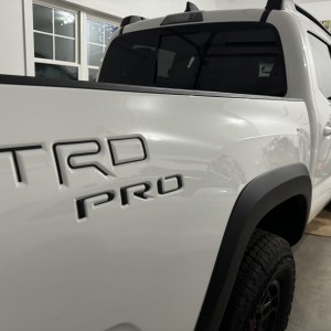 TRD Pro Matt Black Letters