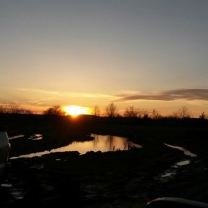 And the sunset view from the mud hole to end the day