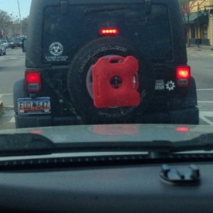 Wonder what he's got in there.