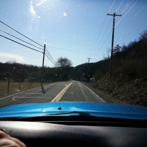 Do you see them......do you? On the windshield...... BUG splatters! I have 