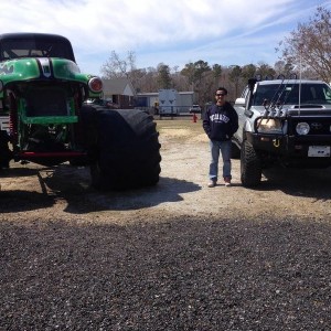 Side by side with Grave Digger.