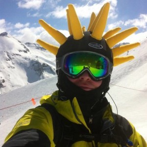 Selfie skiing at Telluride