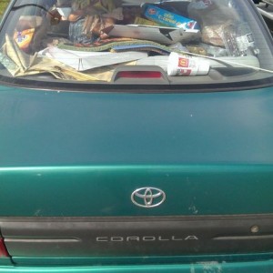 Crammed Corolla.....