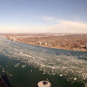 Top of the gm building!