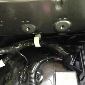 Close up of Driver side screw openings