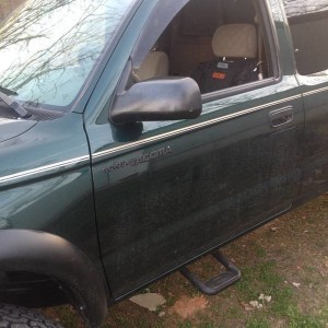 Plasti dipped lettering on door