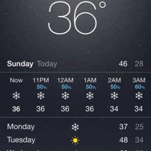 Snow!