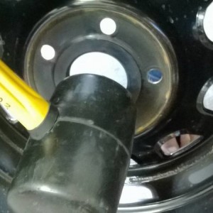 Installing ring to inside of wheel