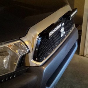 New install TRex XMetal grill and lighting