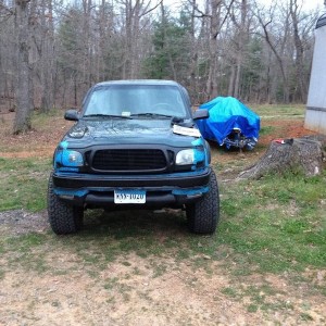 Finished front bumper and turn signal trim done