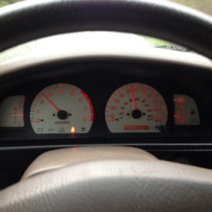 Orange gauge lights