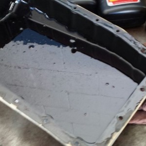 Wow..transmission Fluid is dark, much darker then I thought it would be. Sl