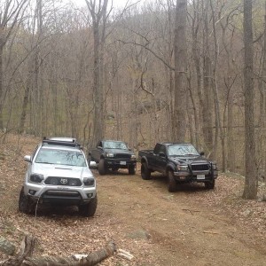 Trail trip 15 before the decent of the hill