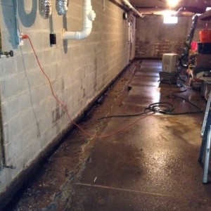 Getting some work done in the basement.