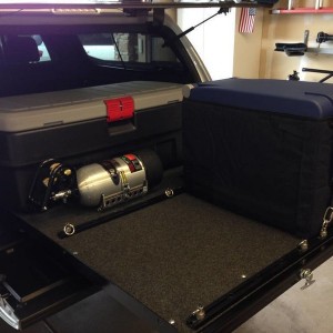 Bed slide layout and gear mounting