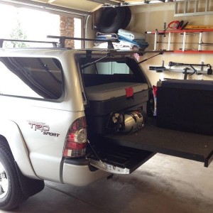 Bed slide layout and gear mounting