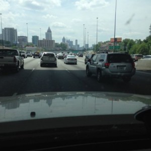Got to love Atlanta traffic on a Sunday.