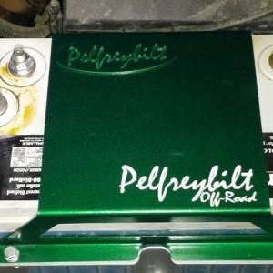 Pelfrybilt battery tray installed