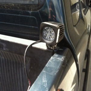Bed light mounted, just had to wire it to the installed switch and it'