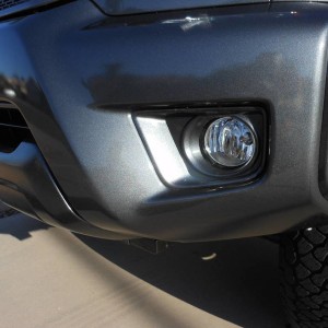 Color matched fog bezels - closeup