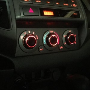 Upgraded Backlit Climate Control Dials