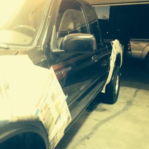 Black fender flares