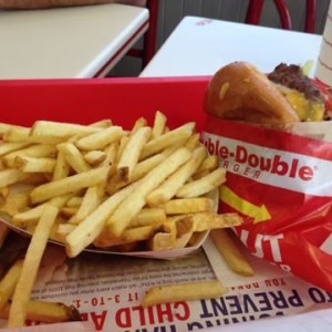 Some In and Out Burger just because we can't get this I the east coast