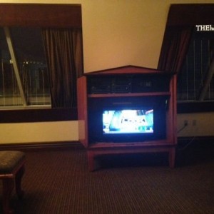 From our suit at the Luxar.