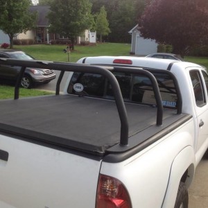 Bed rack/tonneau combo