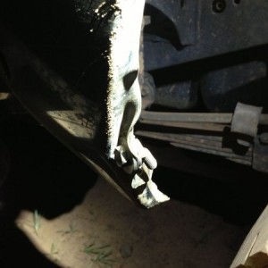 That bolt is not supposed to be like that.