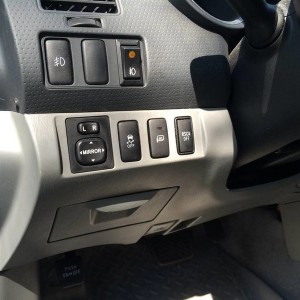 Heated mirror switch and bed lights fog light switch installed