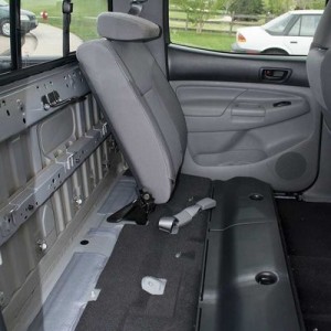2014 Tacoma Double Cab back seats removed