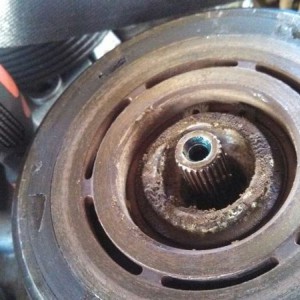 A/C compressor pulley.
