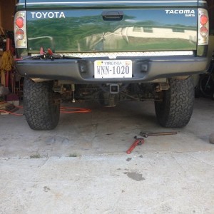 Back end after lift now I just need a 2" AAL