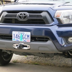 DIY hidden winch mount