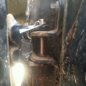 Clevis pins for the door. Much easier