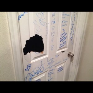 Punched a hole in the door for fun. Hell ya