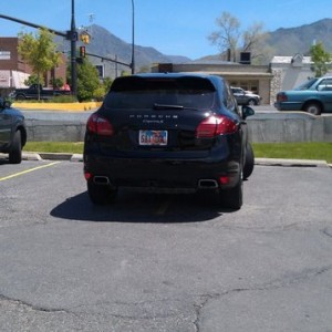 Porsches come stock with two parking spaces.