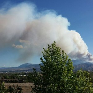 Reno forest fire earlier
