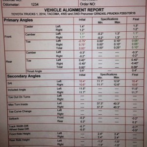 Alignment numbers