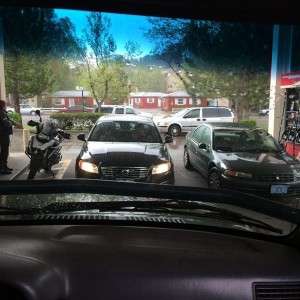 Everyone's hiding from the hail