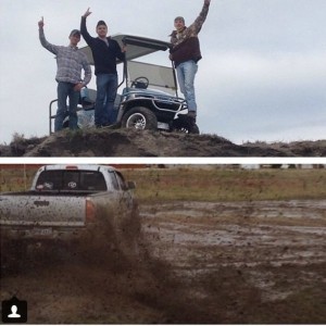 Tillin the yard up with my boys.