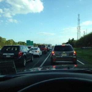 And so it begins, normally it's a 10 minute ride home.