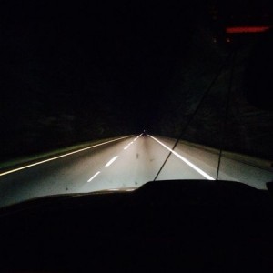 Gotta love empty highway and turning on the led bar